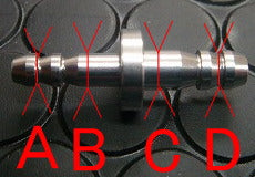 アルミ変換ジョイント 【6mm⇔8mm/レッド】