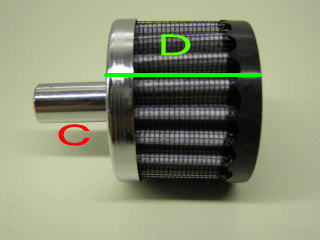 汎用 ブリーザーフィルター 大