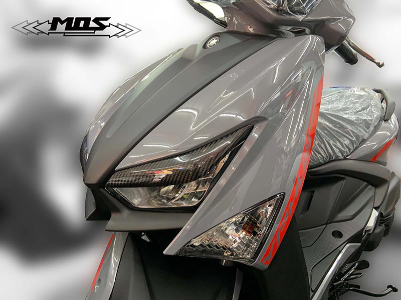 MOS カーボンヘッドライトロアカバー【シグナスGRYPHUS6型】