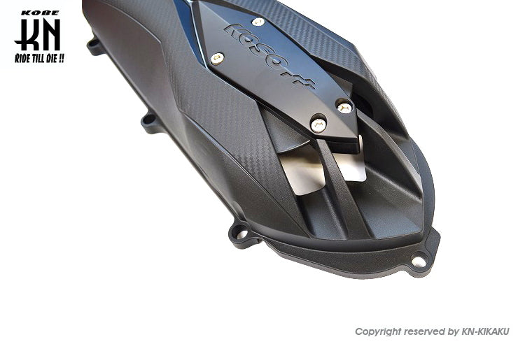 KOSO軽量クランクケースカバータイプ2 【ブラック/レッド】シグナスX4型/5型/BWS125