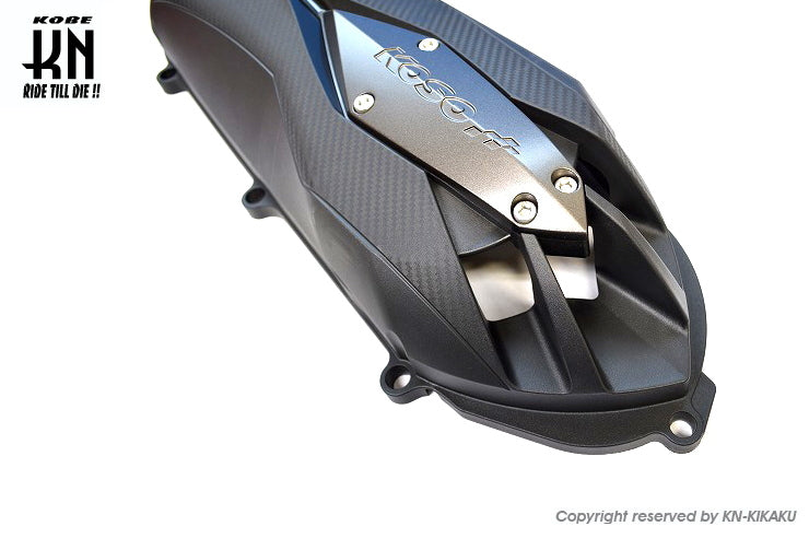 KOSO軽量クランクケースカバータイプ2 【グレー/ブルー】シグナスX4型/5型/BWS125