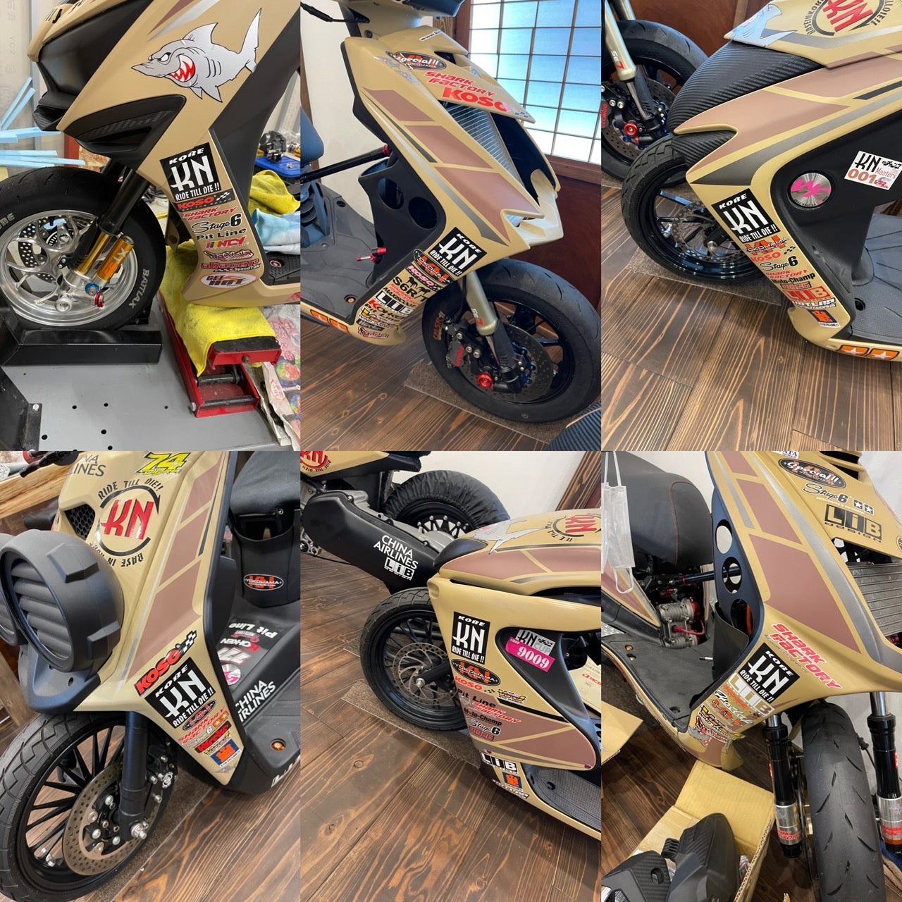 KN企画 ステッカー【75mm*84mm】シルク印刷 made in japan