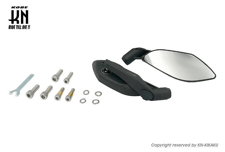 KOSOバックミラー【GTミラー タイプ2】ネジ径 8/10mm【クリアーレンズ】