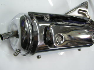 スーパーディオ　スポーツマフラータイプ3 オールメッキ　