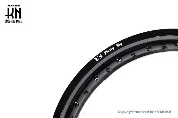 RCB アルミホイールリム【215-17】ブラック【36H】 オールドタイプロゴ