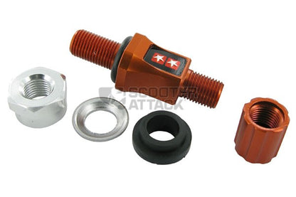 STAGE6 ショートストレートバルブ アルミ削出し【オレンジ】