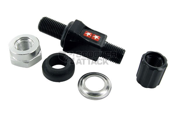 STAGE6 ショートストレートバルブ アルミ削出し【ブラック】