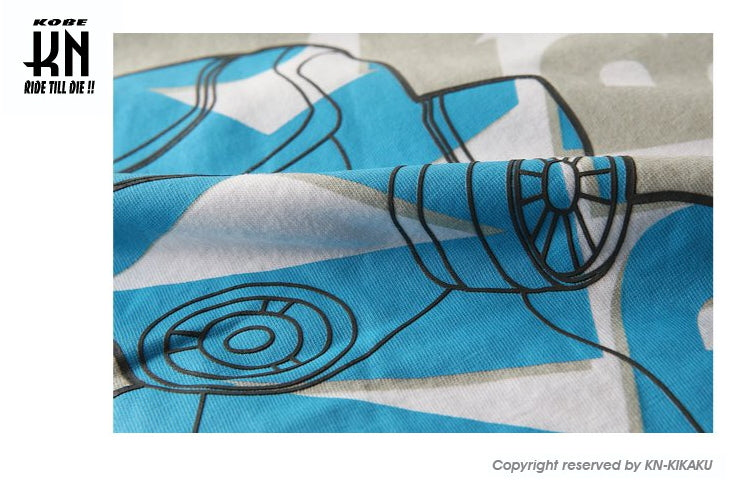 MXS WEAR T-SHIRT "MXS TROOPERS BASIC" WHITE/CYAN【Lサイズ】