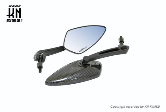 KOSOバックミラー ブレイドミラー　ネジ径 8/10mm【ブルーレンズ】