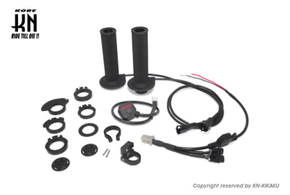 KOSO/KN【ダートバイク/スノーモービル】グリップヒーター【5段階調整】125mm/130mm