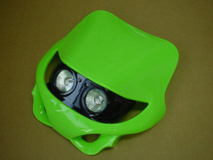 モトクロスカウル　横目2灯　グリーン(黄緑)