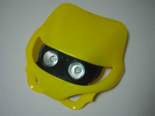 モトクロスカウル　横目2灯　イエロー