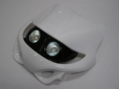 モトクロスカウル　横目2灯　ホワイト