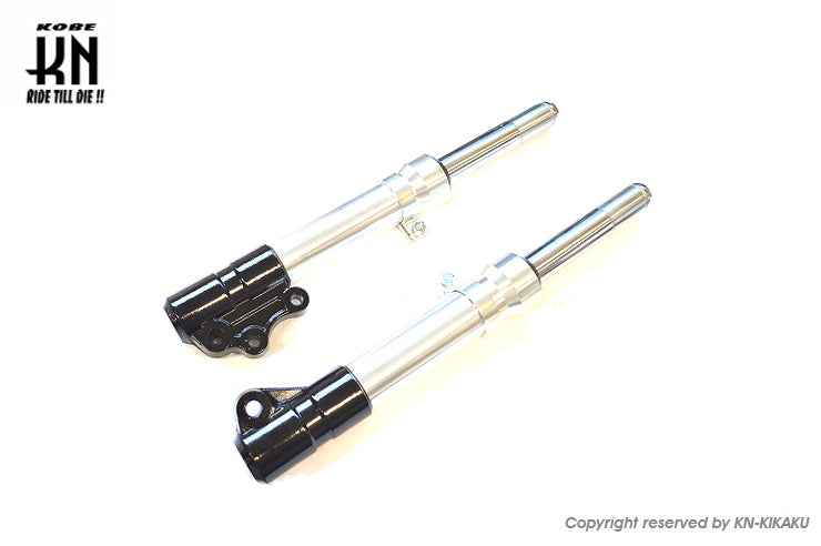 フロントフォーク 【ブラック/シルバー】 スーパーJOGZ/アプリオタイプ2系】