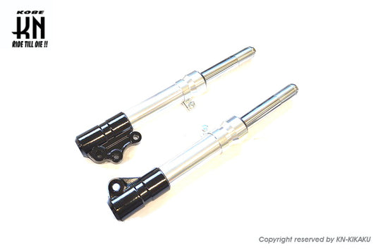 フロントフォーク 【ブラック/シルバー】 スーパーJOGZ/アプリオタイプ2系】