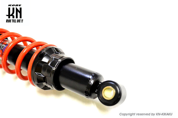 YSS リアショック【345mm】バネレート調整付き【DTGシリーズ】ブラック/レッド【ハンターカブ/クロスカブ】