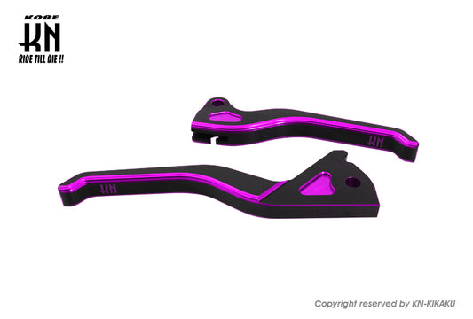 KN デュアルカラーレバー 【ブラック/パープル】 【排ガス規制前JOG系】
