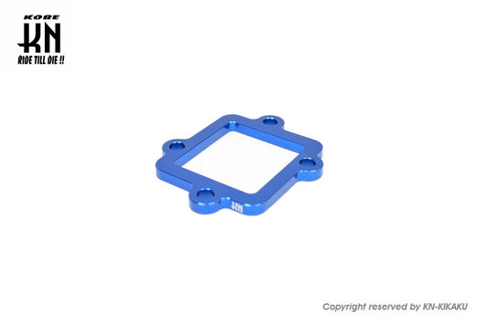 アルミCNCリードスペーサー5mm【ヤマハ横型E/G 50/90/100cc系】ブルー