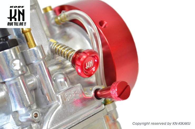 アルミCNCアイドルスクリュー【レッド】ビッグキャブ用