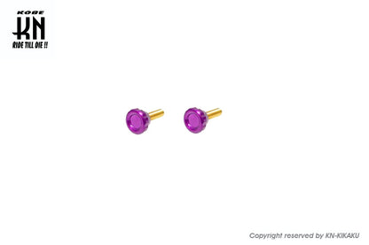 アルミCNCトップカバースクリュー【パープル】ビッグキャブ用