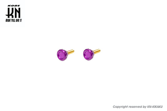 アルミCNCトップカバースクリュー【パープル】ビッグキャブ用