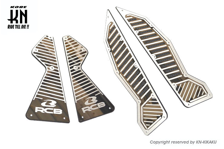 RCB ステンレスフロアマット【NMAX125/155】クロームメッキ