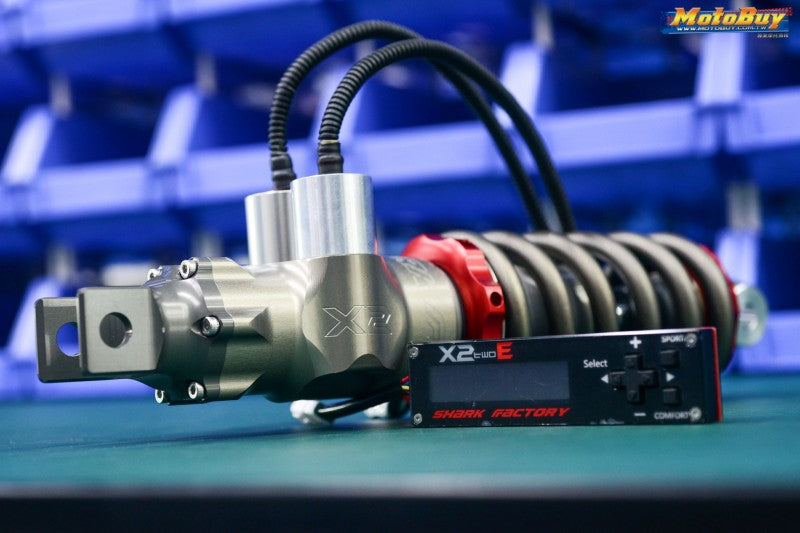 SHARKFACTORY X2E TMAX2017/MT-09 高性能電制リアサスペンション【カラー/スペックオーダー見積り】