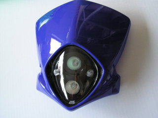 モトクロスカウル　縦目2灯　ブルー