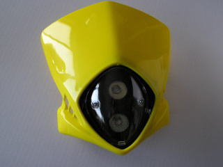 モトクロスカウル　縦目2灯　イエロー