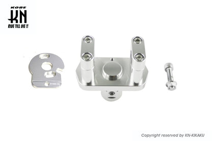 NCY ハンドルポスト+メーターブラケット【ZOOMER/AF58】KN企画別注セット【シルバー】