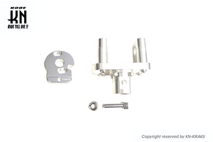 NCY ハンドルポスト+メーターブラケット【ZOOMER/AF58】KN企画別注セット【シルバー】
