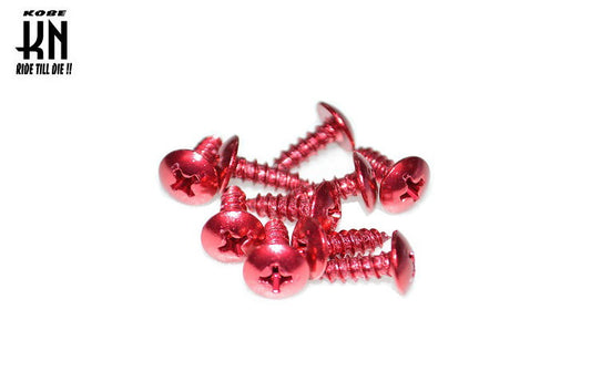 アルミタップスクリュー 4mm 【レッド】