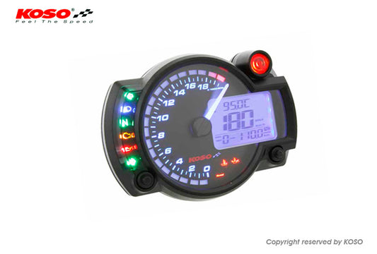 KOSO RX2Nプラス  LCDマルチメーター バックライト8色 【0-20000rpm】