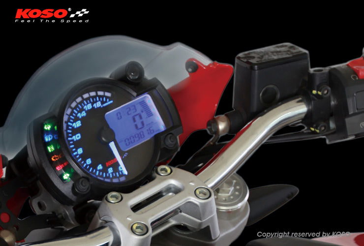 KOSO RX2Nプラス  LCDマルチメーター バックライト8色 【0-20000rpm】