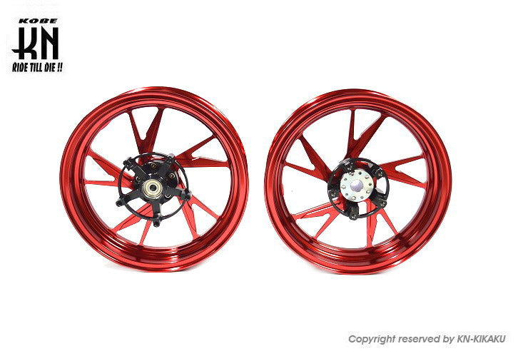 MOS 鍛造アルミホイール前後セット【FF-05】マジェスティS/SMAX/FORCE【レッド】