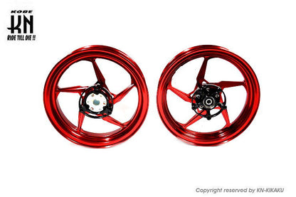 MOS 鍛造アルミホイール前後セット【シグナスX 4/5型】レッド【XR-05】