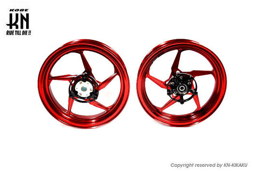 MOS 鍛造アルミホイール前後セット【シグナスX 4/5型】レッド【XR-05】