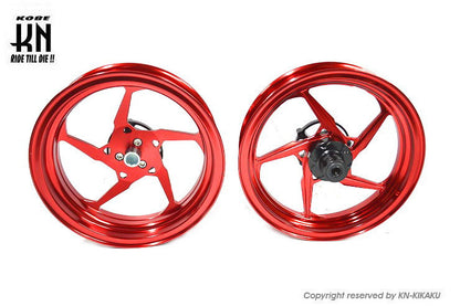 MOS 鍛造アルミホイール前後セット【シグナスX 4/5型】レッド【XR-05】