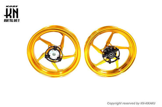 MOS 鍛造アルミホイール前後セット【シグナスX 4/5型】ゴールド【XR-05】