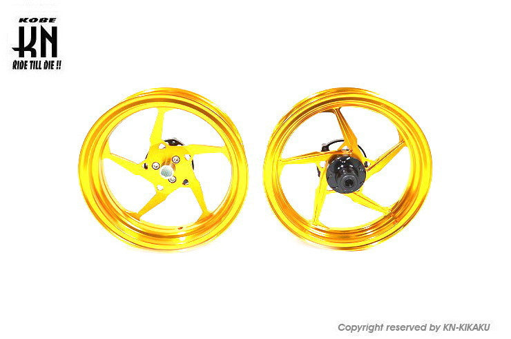 MOS 鍛造アルミホイール前後セット【シグナスX 4/5型】ゴールド【XR-05】