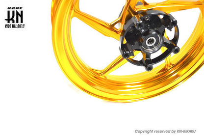 MOS 鍛造アルミホイール前後セット【シグナスX 4/5型】ゴールド【XR-05】