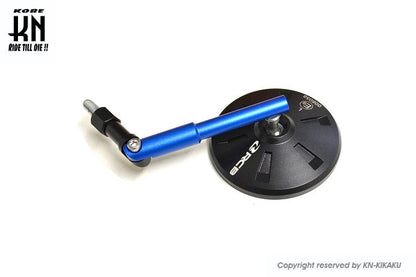 RCB ALLOYバックミラー用コンバージョンショートステー【アルミCNC/ブルー】1本