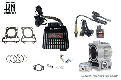 183ccボアアップ+aRacer ECU 【SuperX+AF3】 専用ベースマップ+大容量インジェクターコンボキット【YZF-R125/XSR125/MT125】