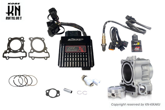 183ccボアアップ+aRacer ECU 【SuperX+AF3】 専用ベースマップ+大容量インジェクターコンボキット【YZF-R125/XSR125/MT125】
