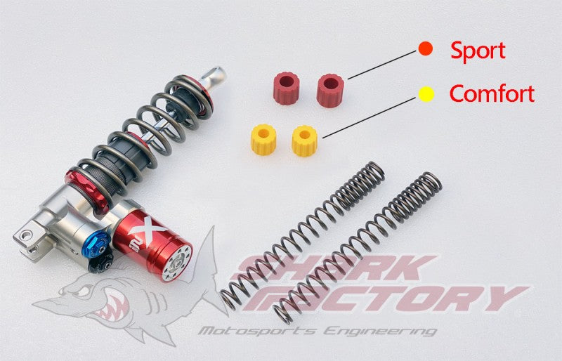 SHARKFACTORY X2DT/X2EDT/X2HLDT 高性能リアサスペンション【カラー/スペックオーダー見積り】