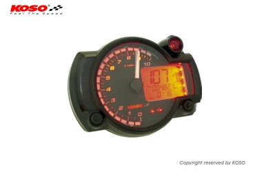 KOSO RX2Nプラス  LCDマルチメーター バックライト8色 【0-20000rpm】