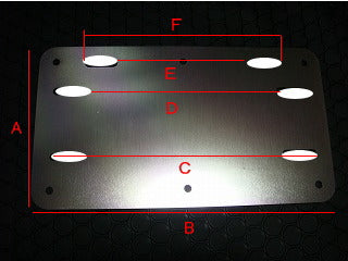 汎用アルミ削り出し ナンバーステー【ブラック】