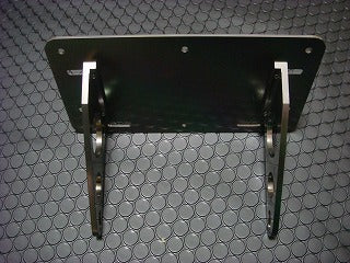 汎用アルミ削り出し ナンバーステー【ブラック】