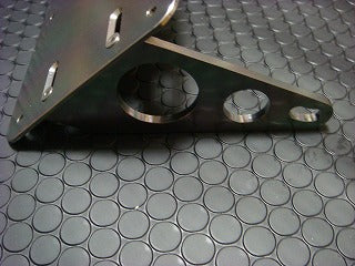 汎用アルミ削り出し ナンバーステー【ブラック】