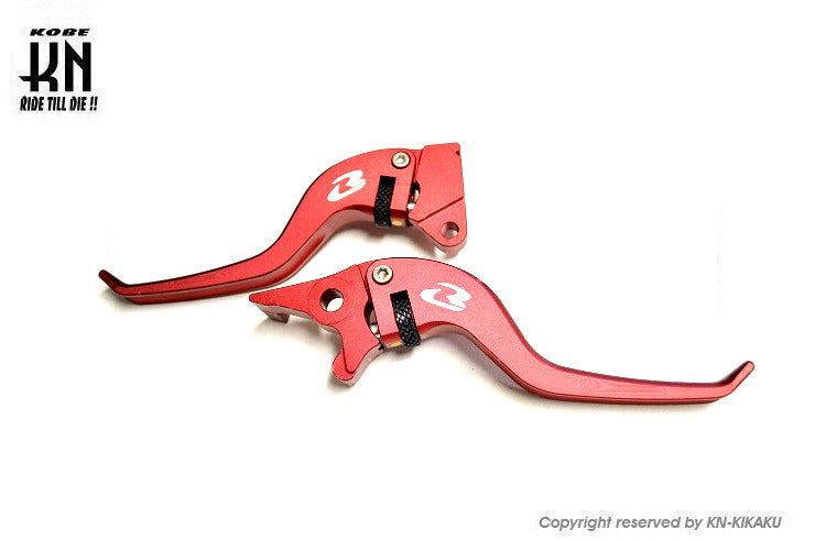 RCB 調整式ブレーキレバー【E-PLUS】【PCX125/150,ZOOMER-X】レッド